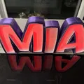 Đèn LED tên "MIA" in 3D cho trẻ em - Thumbnail 3