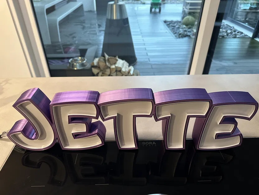 Đèn LED tên "JETTE" in 3D cho trẻ em - Image 2