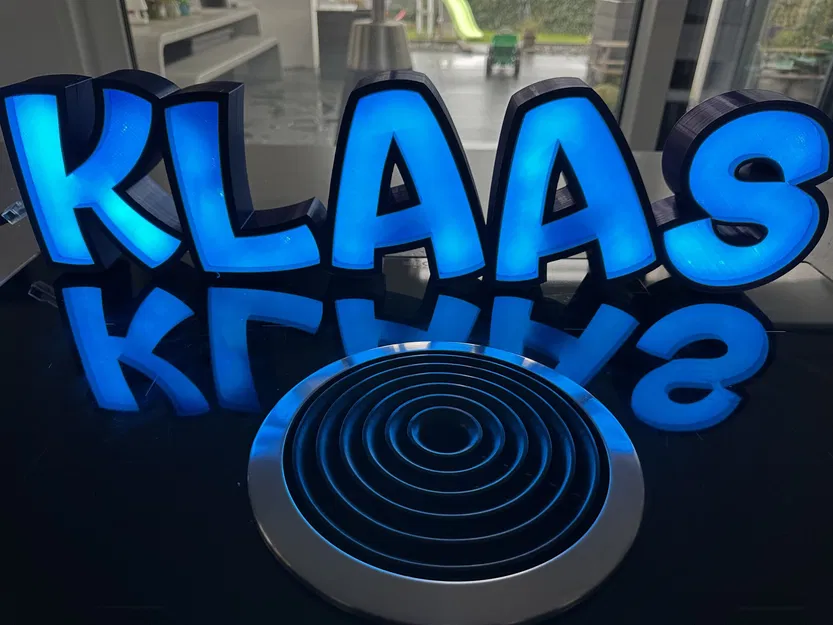 Đèn LED KLAAS - Đèn tên in 3D (20cm) - Image 1