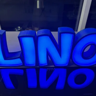 Đèn LED tên LINO in 3D cho trẻ em