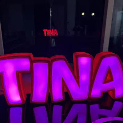 Đèn LED tên "TINA" có thể in được