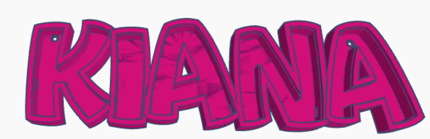 Đèn LED tên KIANA in 3D cho trẻ em - Image 1