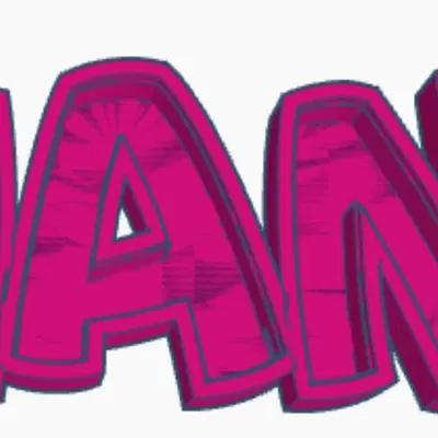 Đèn LED tên KIANA in 3D cho trẻ em