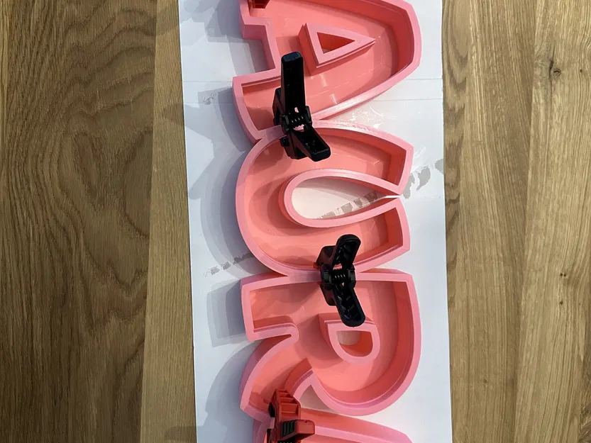 Đèn LED tên "LAURA" in 3D cho trẻ em - Image 2