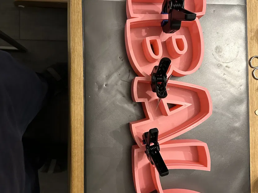 Đèn LED tên "MBALU" in 3D cho trẻ em - Image 2