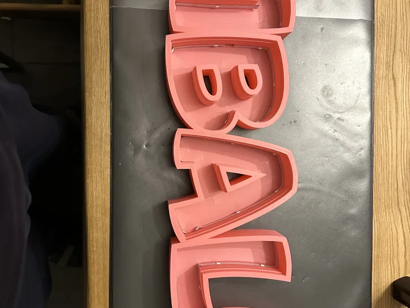 Đèn LED tên "MBALU" in 3D cho trẻ em - Image 3