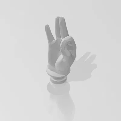 Charm Croc Hình Dấu Ok (Tay Đầy Đủ)