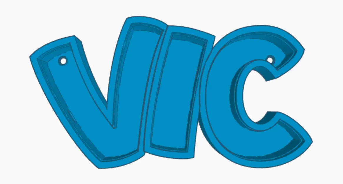 Đèn LED tên VIC có thể in được - Image 1