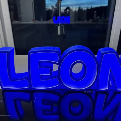 Đèn LED tên "LEON" cho trẻ em