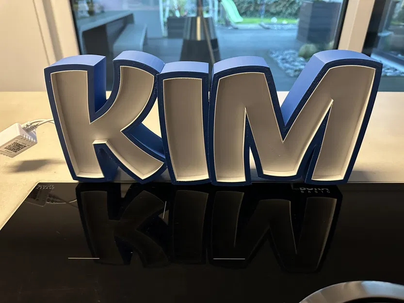 Đèn LED tên KIM in 3D cho trẻ em - Image 3