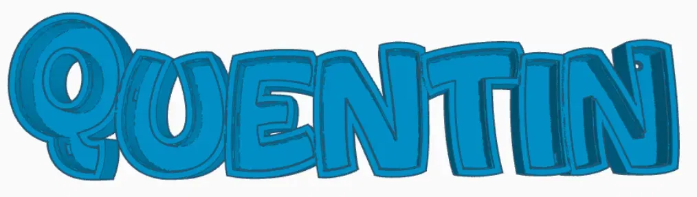 Đèn LED tên QUENTIN in 3D cho trẻ em - Image 1