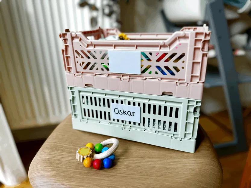 Nhãn dán cho hộp đựng cỏ khô gấp gọn kích thước S - Image 1