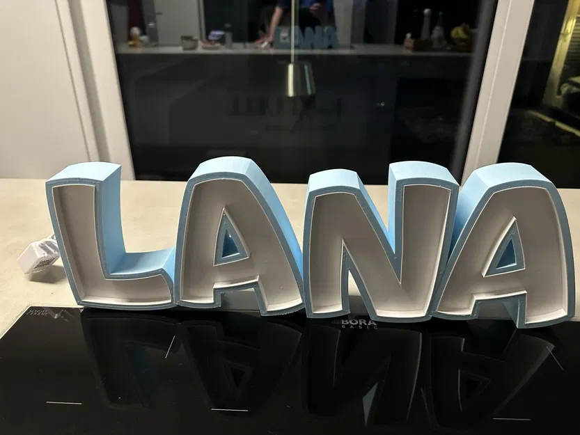 Đèn LED tên "LANA" in 3D cho trẻ em - Image 3