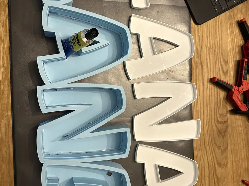 Đèn LED tên "LANA" in 3D cho trẻ em - Image 4