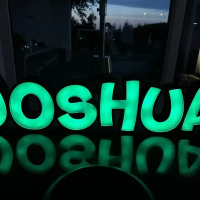 Đèn LED tên JOSHUA có thể in được