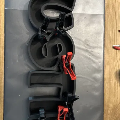 Đèn LED tên DUSTIN - Mô hình đèn in 3D cá nhân hóa