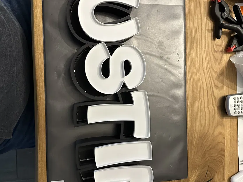 Đèn LED tên DUSTIN - Mô hình đèn in 3D cá nhân hóa - Image 3