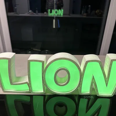Đèn LED tên LION - Mô hình đèn trang trí cá nhân hóa