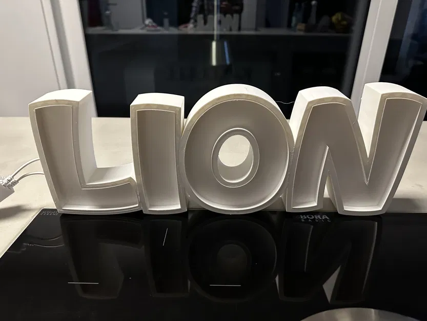 Đèn LED tên LION - Mô hình đèn trang trí cá nhân hóa - Image 3