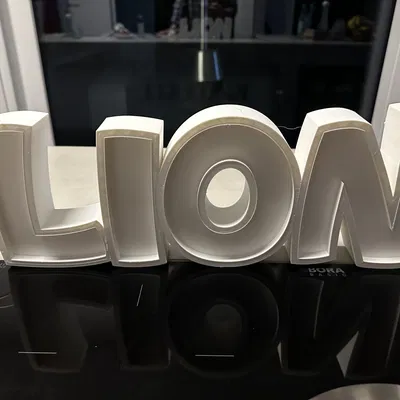 Đèn LED tên LION - Mô hình đèn trang trí cá nhân hóa