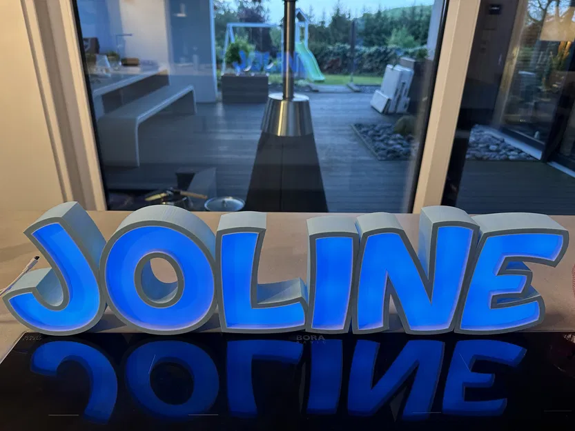 Đèn LED JOLINE - Đèn tên in 3D tùy chỉnh - Image 2