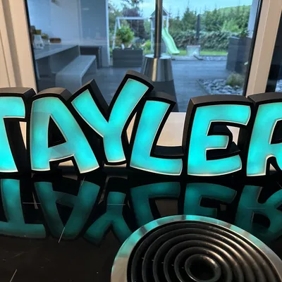 Đèn LED TAYLER - Đèn tên in 3D tùy chỉnh