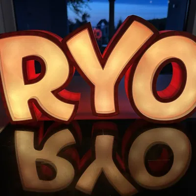 Đèn LED tên RYO - Đèn trang trí cá nhân hóa