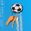Móc chìa khóa bóng đá hai màu độc đáo - Thumbnail 1