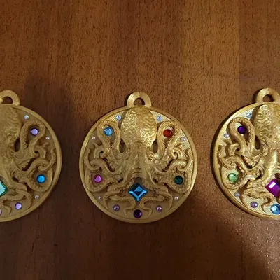 Huy hiệu cướp biển hình bạch tuộc cho tiệc sinh nhật trẻ em