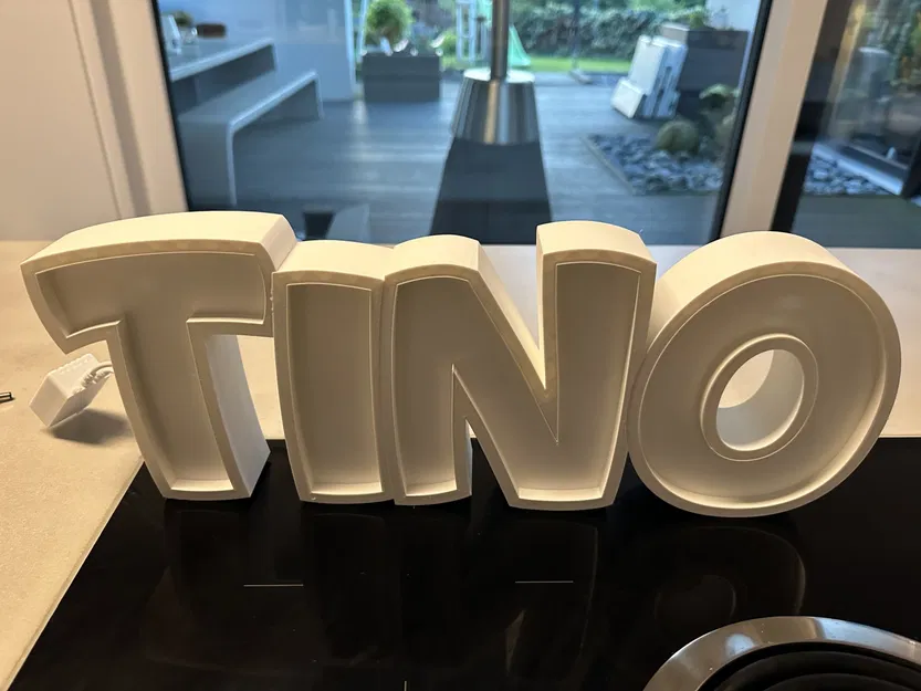 Đèn LED tên TINO in 3D cho trẻ em - Image 3