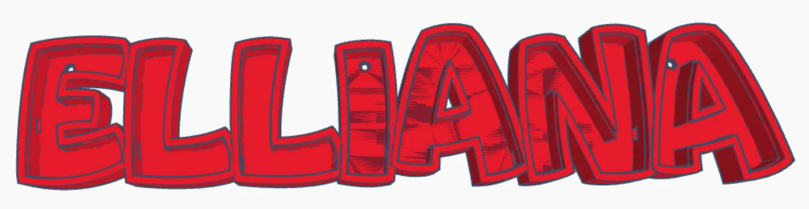 Đèn LED tên ELLIANA cho trẻ em - Image 1