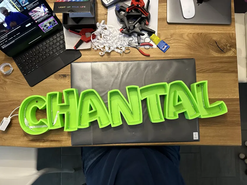 Đèn LED tên CHANTAL cho trẻ em - Image 3