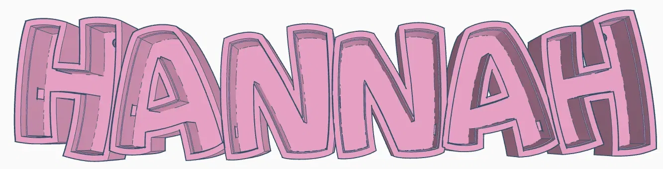 Đèn LED tên HANNAH cho trẻ em - Image 1