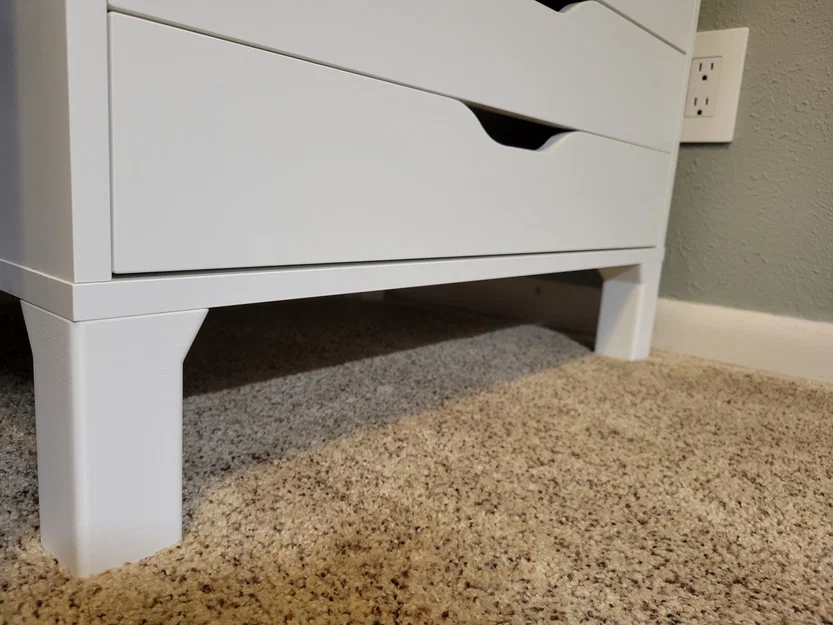 Chân cao 125mm cho tủ Ikea Alex 26"W - Image 1