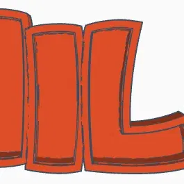 Đèn LED tên MILA cho trẻ em in 3D