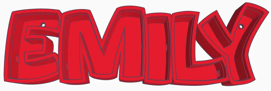 Đèn LED tên "EMILY" cho bé gái - Image 1