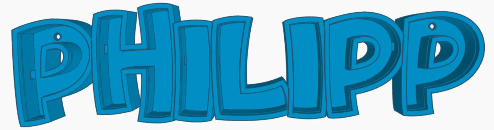 Đèn LED tên "PHILIPP" in 3D cho trẻ em - Image 1