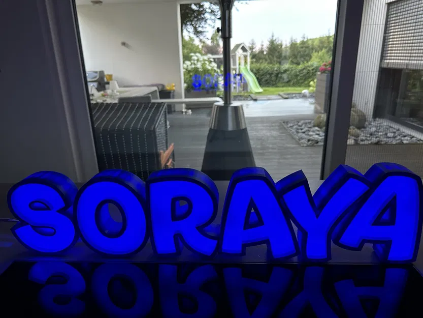 Đèn LED SORAYA - Đèn tên in 3D cho trẻ em - Image 1