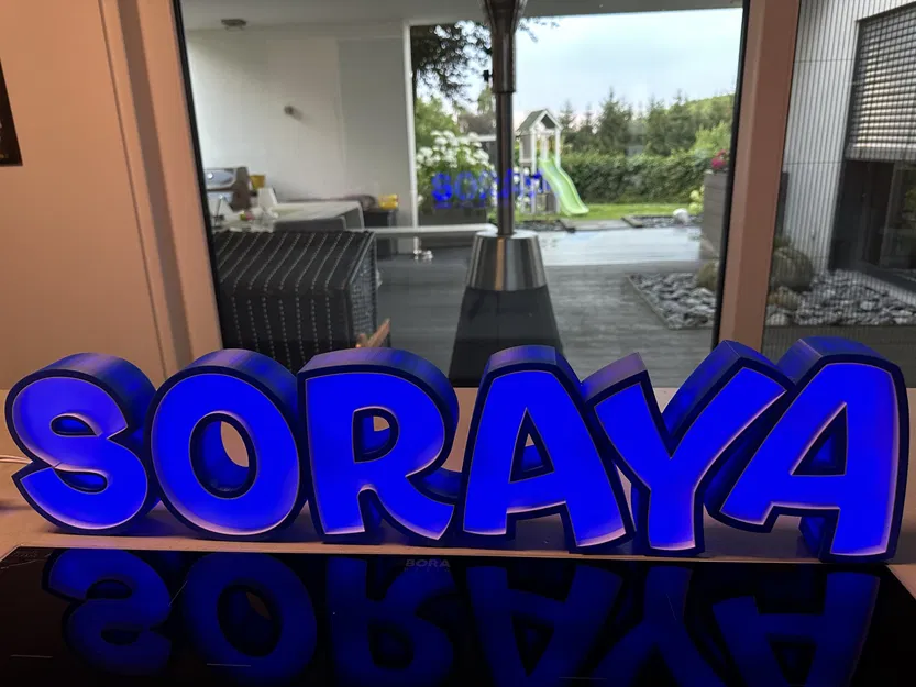 Đèn LED SORAYA - Đèn tên in 3D cho trẻ em - Image 2