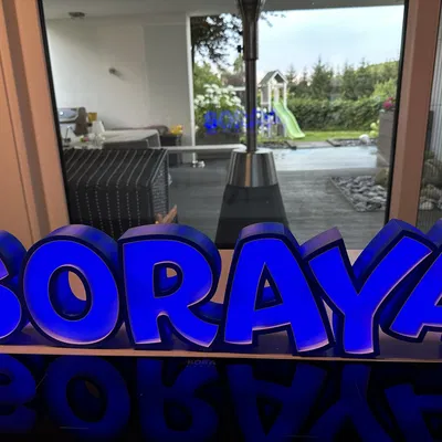 Đèn LED SORAYA - Đèn tên in 3D cho trẻ em