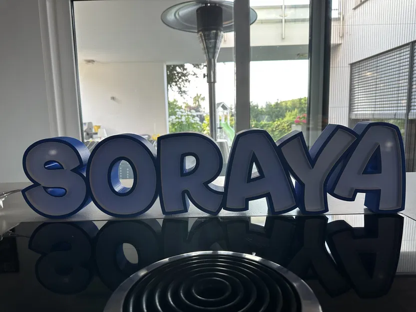 Đèn LED SORAYA - Đèn tên in 3D cho trẻ em - Image 3