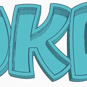 Đèn LED tên "LUKAS" in 3D cho trẻ em