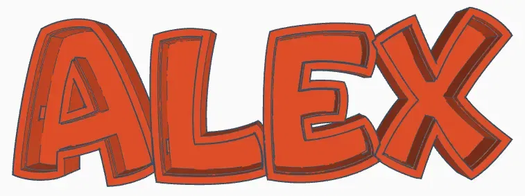 Đèn LED tên ALEX in 3D cho trẻ em - Image 1