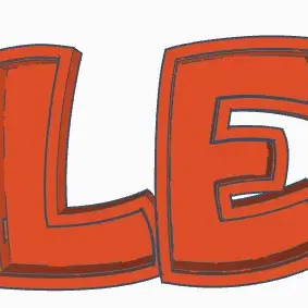 Đèn LED tên ALEX in 3D cho trẻ em