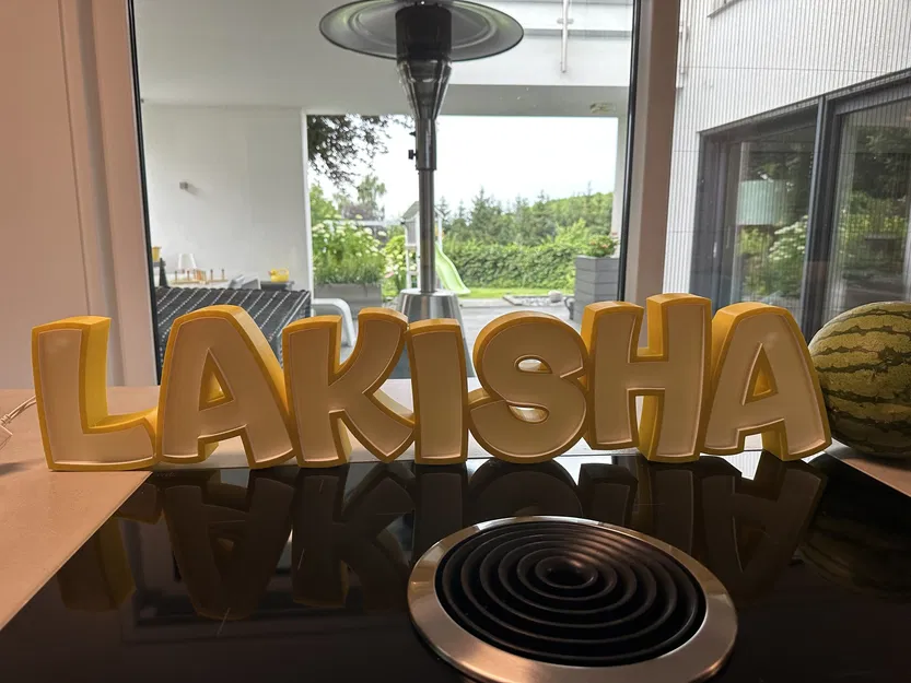 Đèn LED tên "LAKISHA" in được cho trẻ em - Image 3