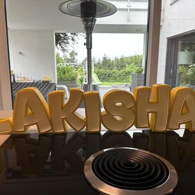 Đèn LED tên "LAKISHA" in được cho trẻ em