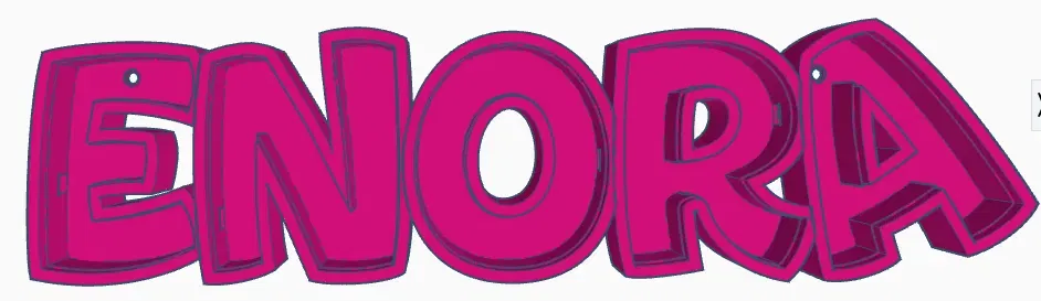 Đèn LED tên ENORA - Mô hình đèn in 3D cho trẻ em - Image 1