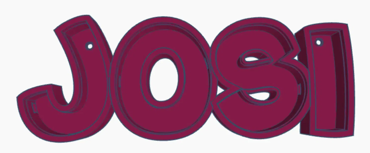 Đèn LED tên JOSI cho trẻ em - Image 1