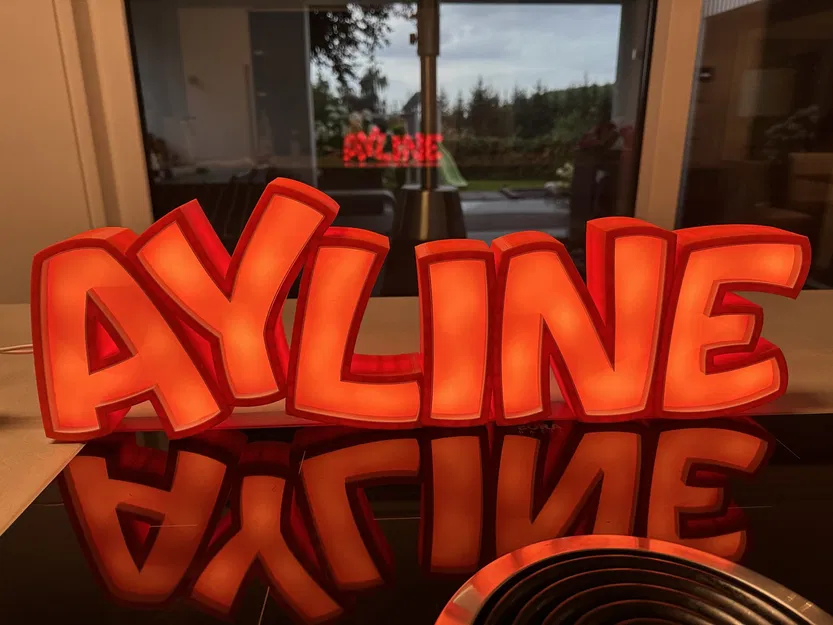 Đèn LED tên AYLINE cho phòng trẻ em - Image 1