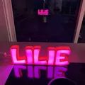 Đèn LED tên "LILIE" in 3D cho trẻ em - Thumbnail 5